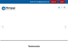 Tablet Screenshot of mtg-specialists.com